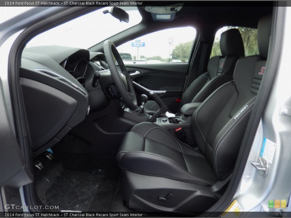 ST Charcoal Black Recaro Sport Seats Interior Front Seat for the 2014 Ford Focus ST Hatchback #88142381