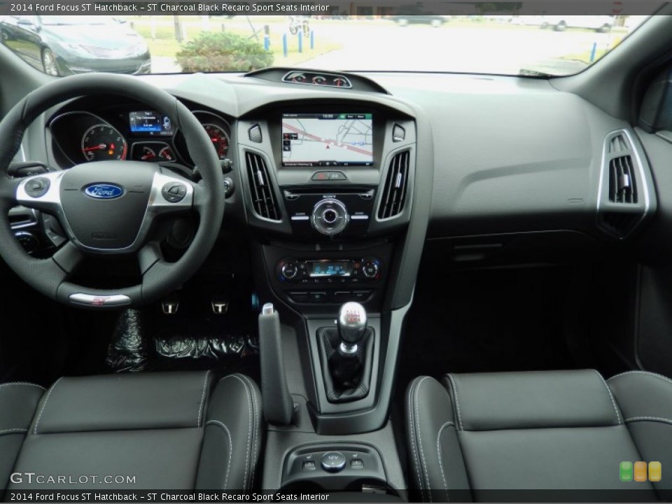 ST Charcoal Black Recaro Sport Seats Interior Dashboard for the 2014 Ford Focus ST Hatchback #88142459