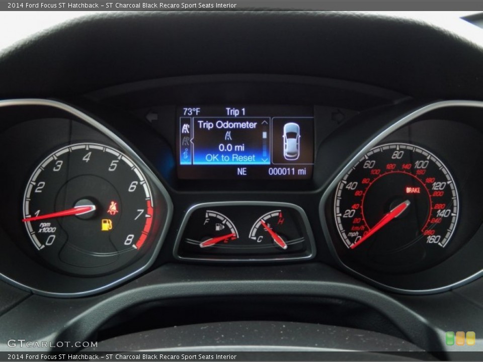 ST Charcoal Black Recaro Sport Seats Interior Gauges for the 2014 Ford Focus ST Hatchback #88142486