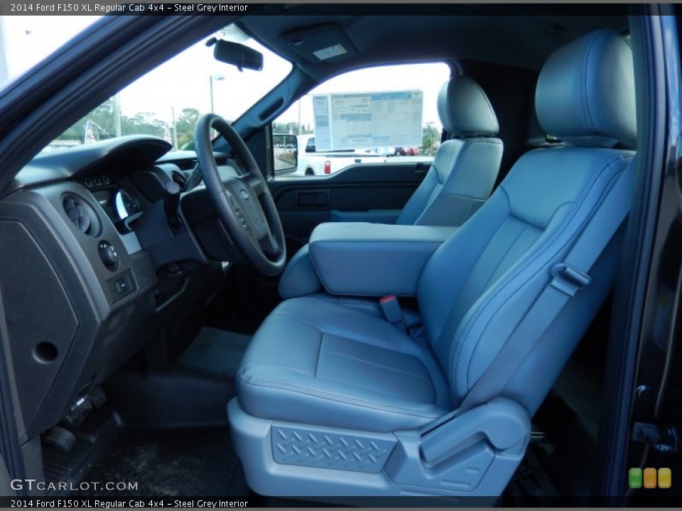 Steel Grey Interior Photo for the 2014 Ford F150 XL Regular Cab 4x4 #88142738