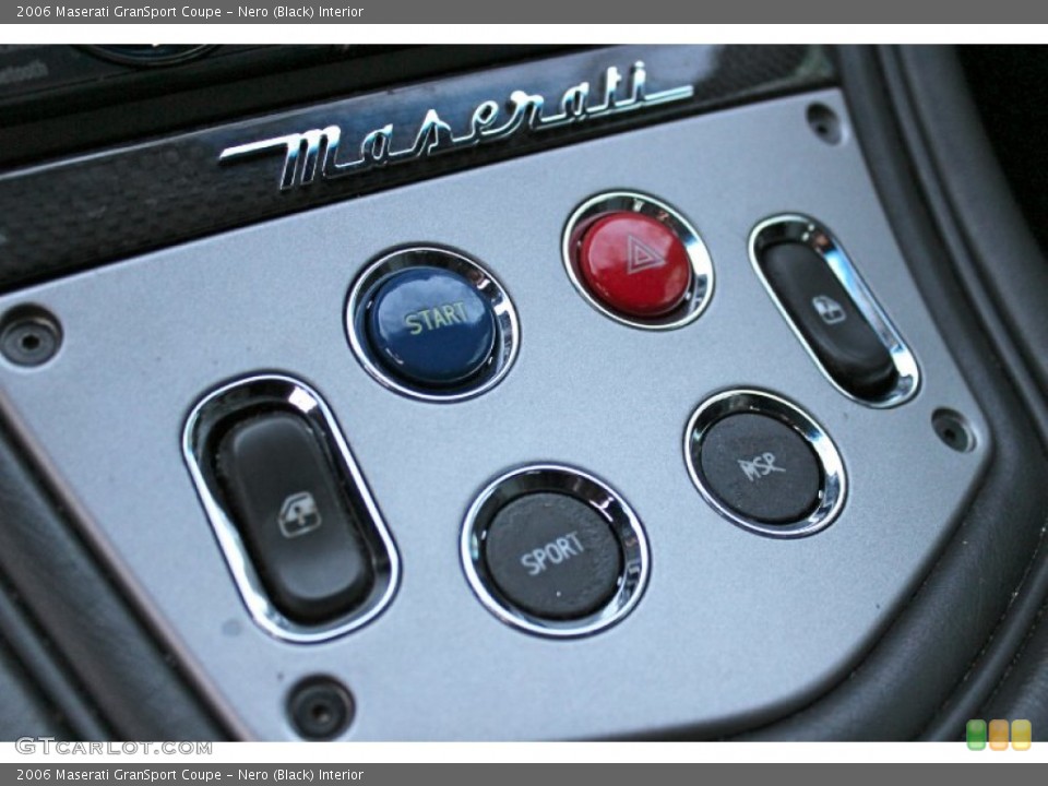 Nero (Black) Interior Controls for the 2006 Maserati GranSport Coupe #88145561