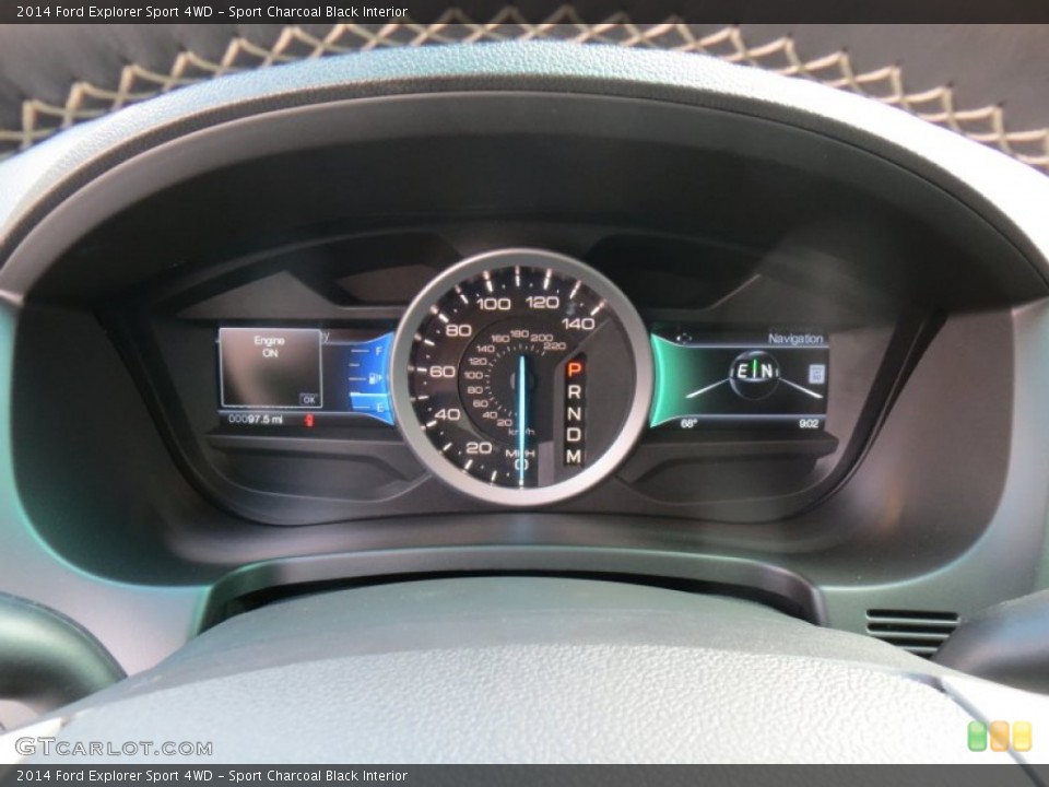 Sport Charcoal Black Interior Gauges for the 2014 Ford Explorer Sport 4WD #88145588