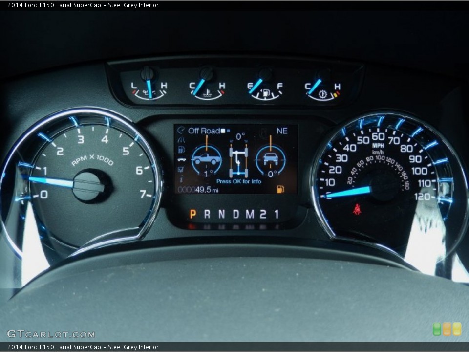 Steel Grey Interior Gauges for the 2014 Ford F150 Lariat SuperCab #88145915