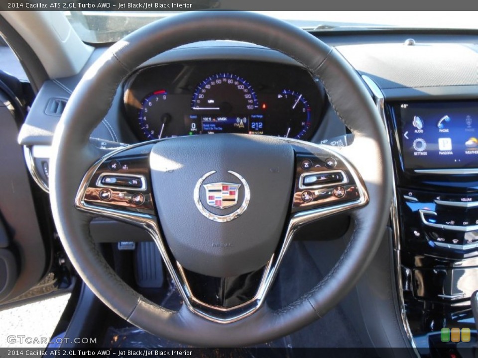 Jet Black/Jet Black Interior Steering Wheel for the 2014 Cadillac ATS 2.0L Turbo AWD #88146245