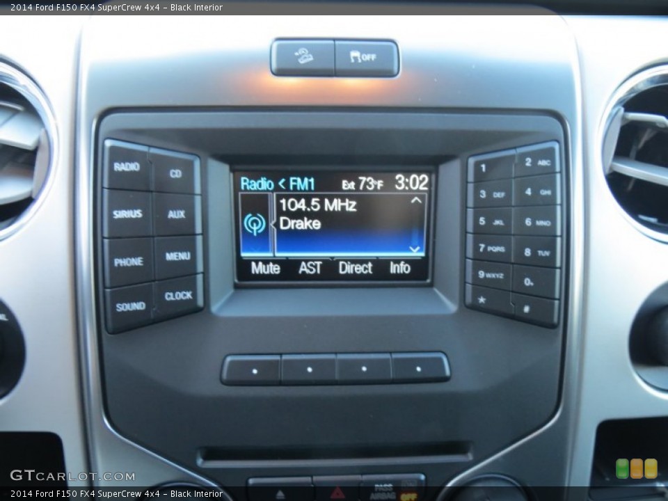 Black Interior Controls for the 2014 Ford F150 FX4 SuperCrew 4x4 #88146488