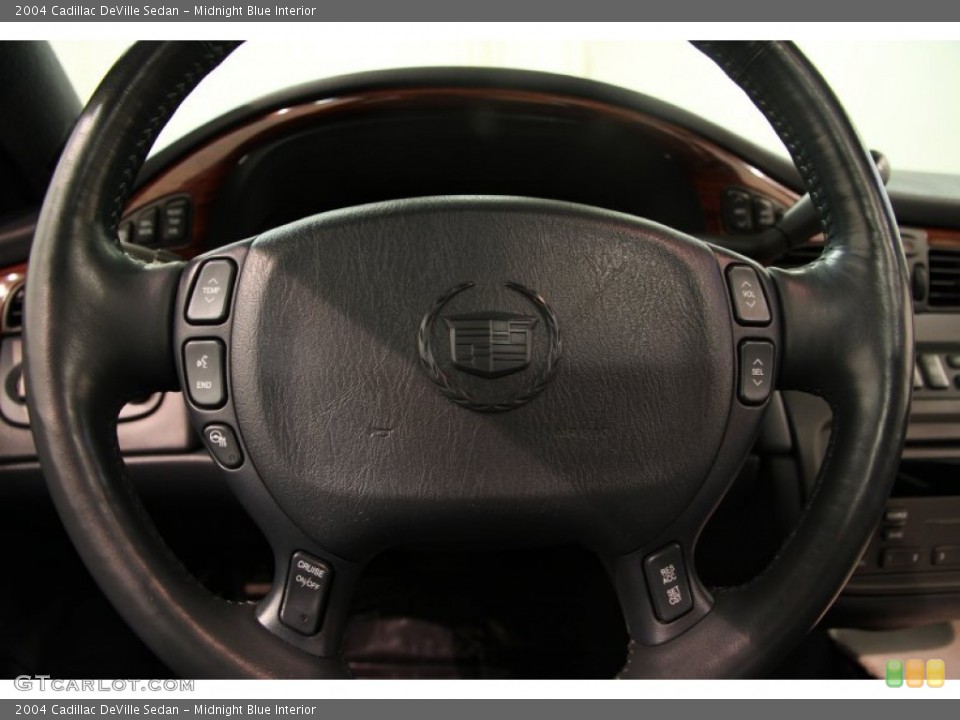 Midnight Blue Interior Steering Wheel for the 2004 Cadillac DeVille Sedan #88147226