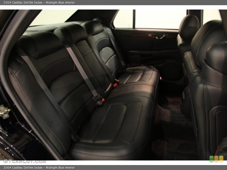 Midnight Blue Interior Rear Seat for the 2004 Cadillac DeVille Sedan #88147334