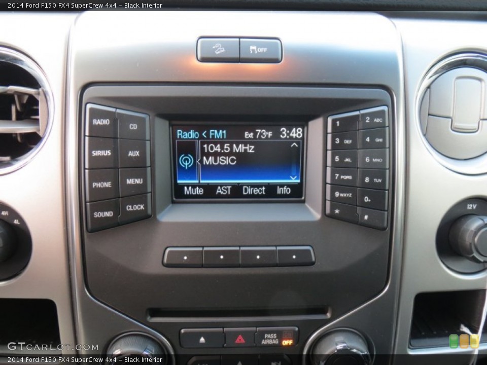 Black Interior Controls for the 2014 Ford F150 FX4 SuperCrew 4x4 #88147445