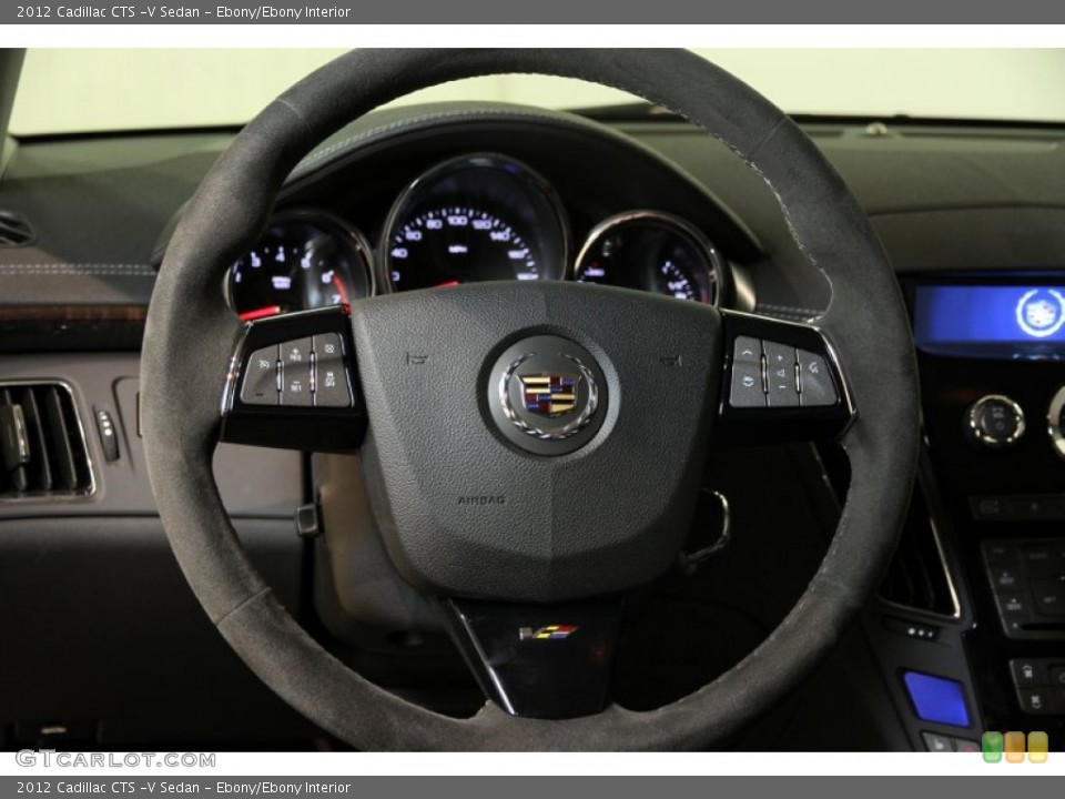 Ebony/Ebony Interior Steering Wheel for the 2012 Cadillac CTS -V Sedan #88147871