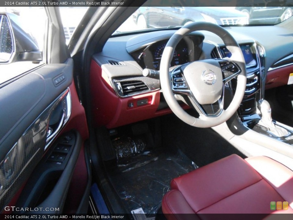 Morello Red/Jet Black Interior Photo for the 2014 Cadillac ATS 2.0L Turbo AWD #88147973