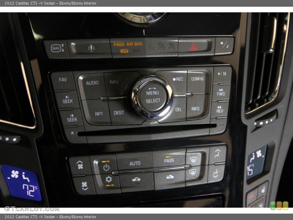 Ebony/Ebony Interior Controls for the 2012 Cadillac CTS -V Sedan #88148117