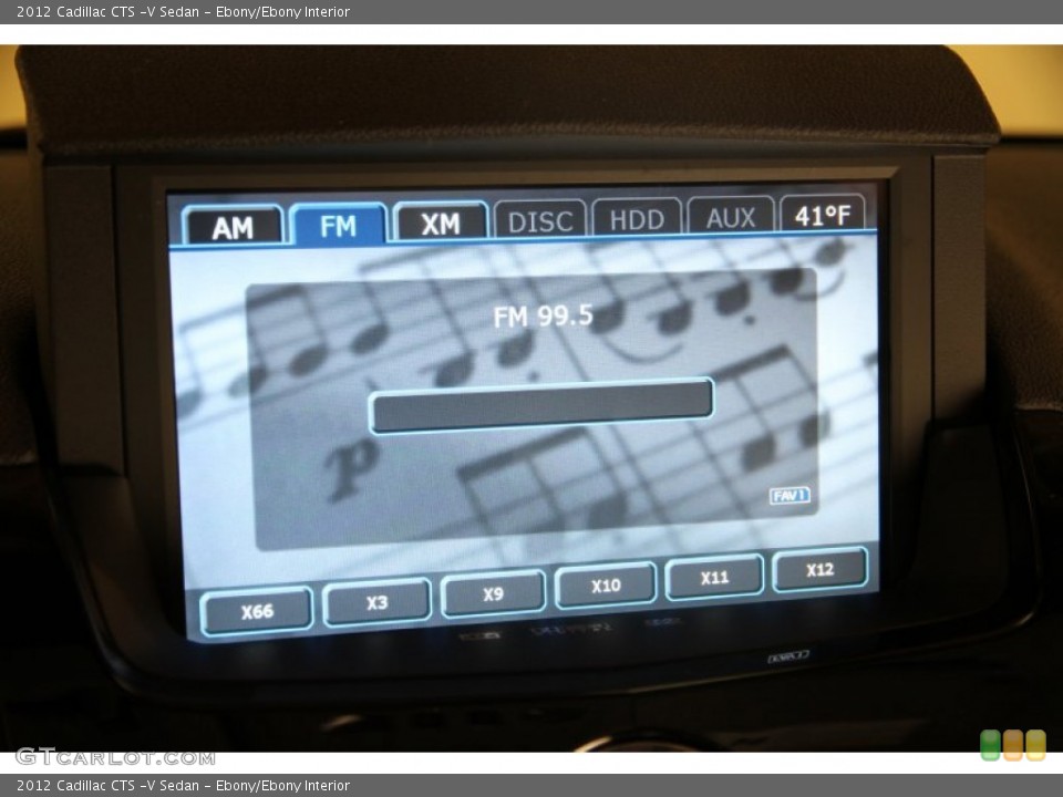 Ebony/Ebony Interior Audio System for the 2012 Cadillac CTS -V Sedan #88148186