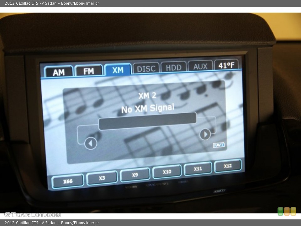 Ebony/Ebony Interior Audio System for the 2012 Cadillac CTS -V Sedan #88148207