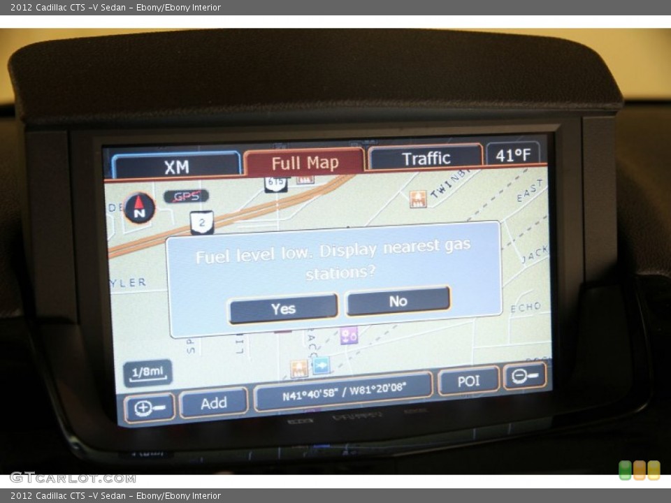 Ebony/Ebony Interior Navigation for the 2012 Cadillac CTS -V Sedan #88148231