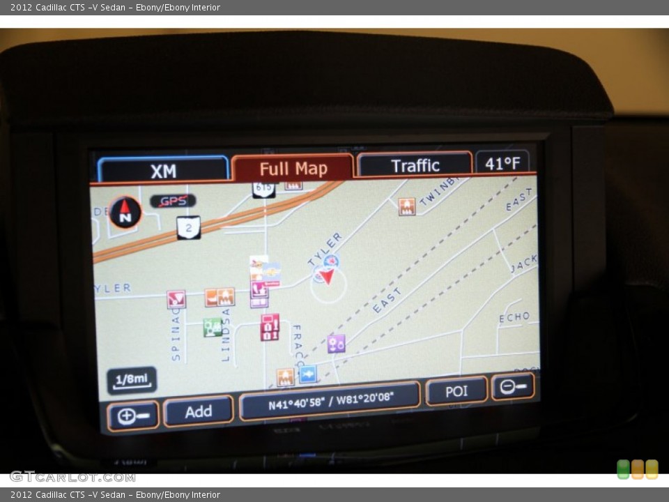Ebony/Ebony Interior Navigation for the 2012 Cadillac CTS -V Sedan #88148254
