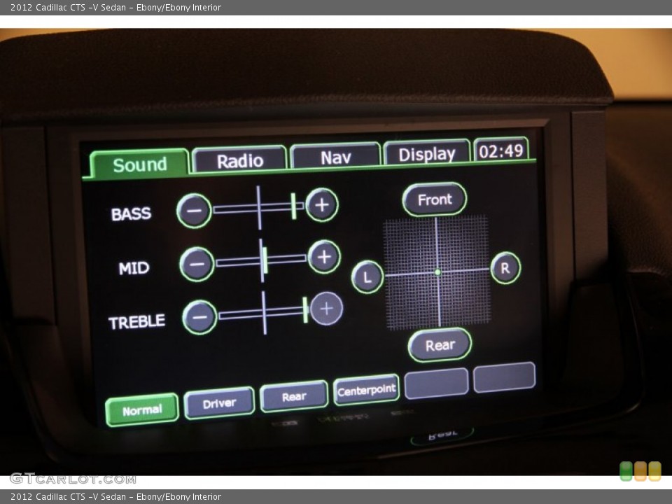 Ebony/Ebony Interior Controls for the 2012 Cadillac CTS -V Sedan #88148294