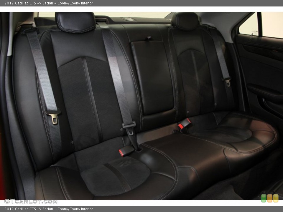 Ebony/Ebony Interior Rear Seat for the 2012 Cadillac CTS -V Sedan #88148576