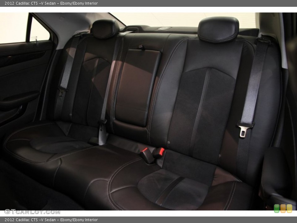 Ebony/Ebony Interior Rear Seat for the 2012 Cadillac CTS -V Sedan #88148599