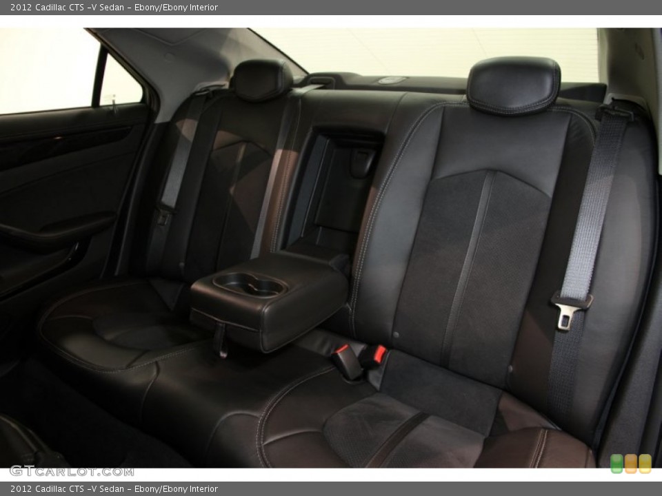 Ebony/Ebony Interior Rear Seat for the 2012 Cadillac CTS -V Sedan #88148618