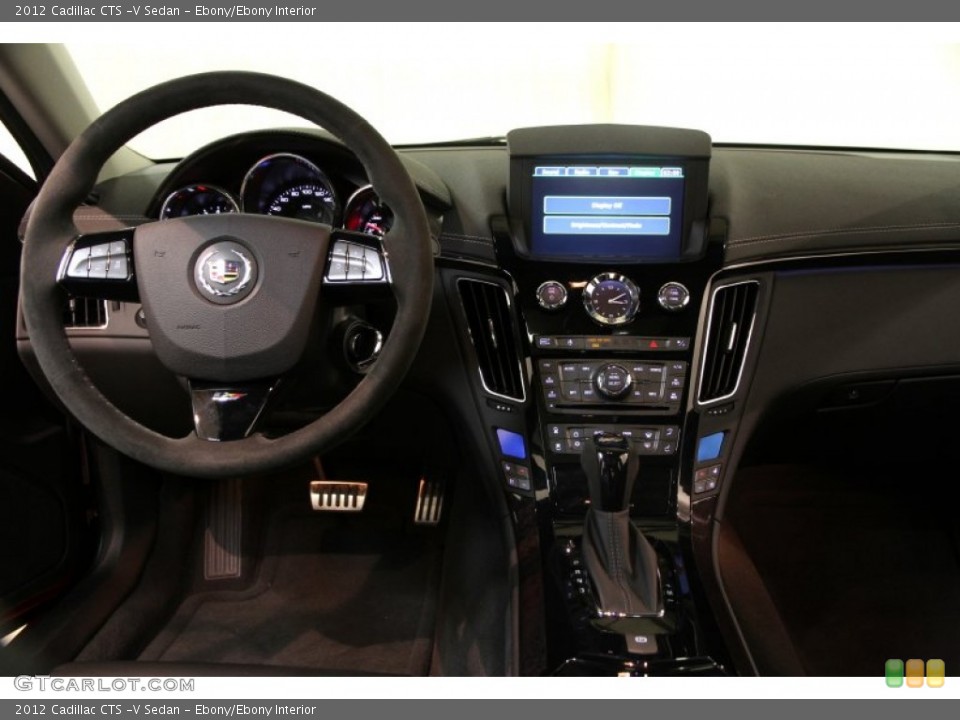 Ebony/Ebony Interior Dashboard for the 2012 Cadillac CTS -V Sedan #88148642
