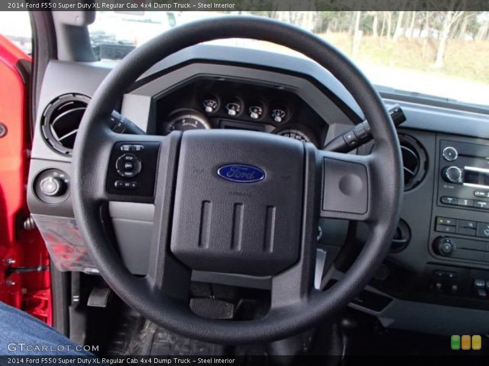 Steel Interior Steering Wheel for the 2014 Ford F550 Super Duty XL Regular Cab 4x4 Dump Truck #88149470