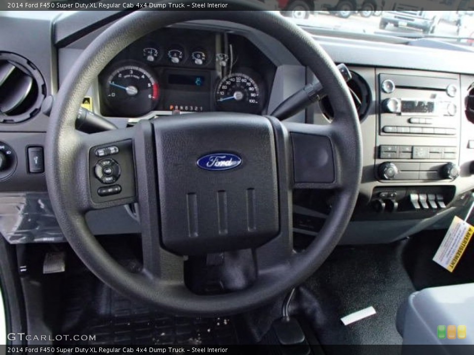 Steel Interior Steering Wheel for the 2014 Ford F450 Super Duty XL Regular Cab 4x4 Dump Truck #88149938