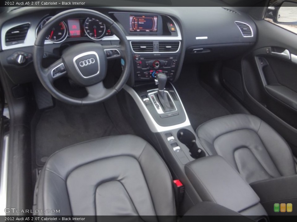 Black Interior Prime Interior for the 2012 Audi A5 2.0T Cabriolet #88150634