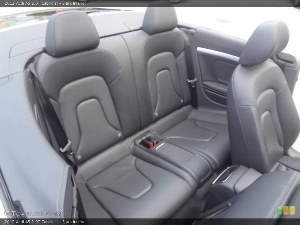 Black Interior Rear Seat for the 2012 Audi A5 2.0T Cabriolet #88150658