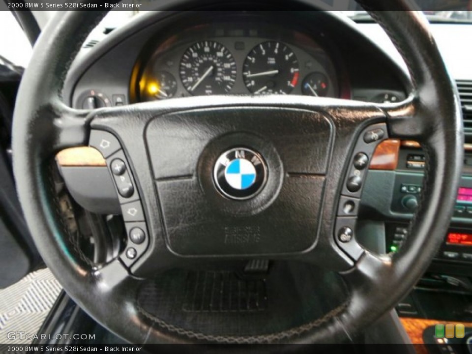 Black Interior Steering Wheel for the 2000 BMW 5 Series 528i Sedan #88150754