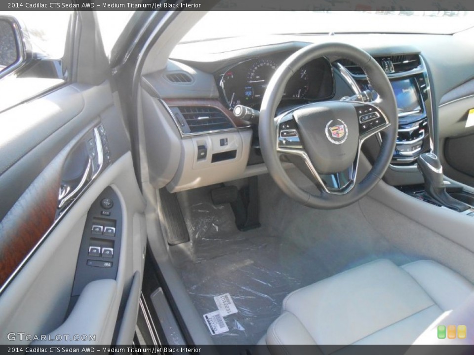 Medium Titanium/Jet Black Interior Prime Interior for the 2014 Cadillac CTS Sedan AWD #88152413