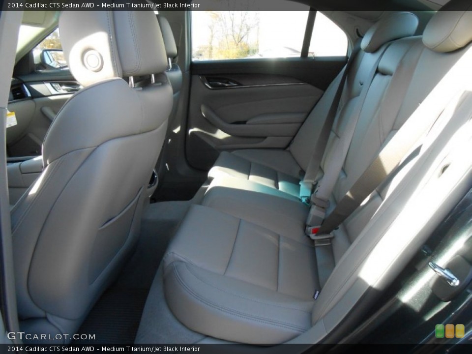 Medium Titanium/Jet Black Interior Rear Seat for the 2014 Cadillac CTS Sedan AWD #88152464