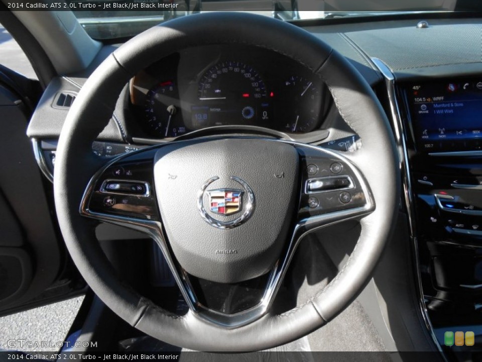 Jet Black/Jet Black Interior Steering Wheel for the 2014 Cadillac ATS 2.0L Turbo #88152946
