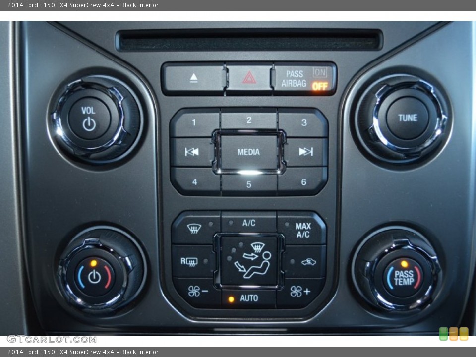 Black Interior Controls for the 2014 Ford F150 FX4 SuperCrew 4x4 #88155068