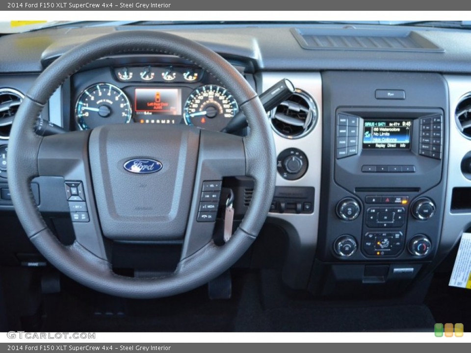 Steel Grey Interior Dashboard for the 2014 Ford F150 XLT SuperCrew 4x4 #88155695
