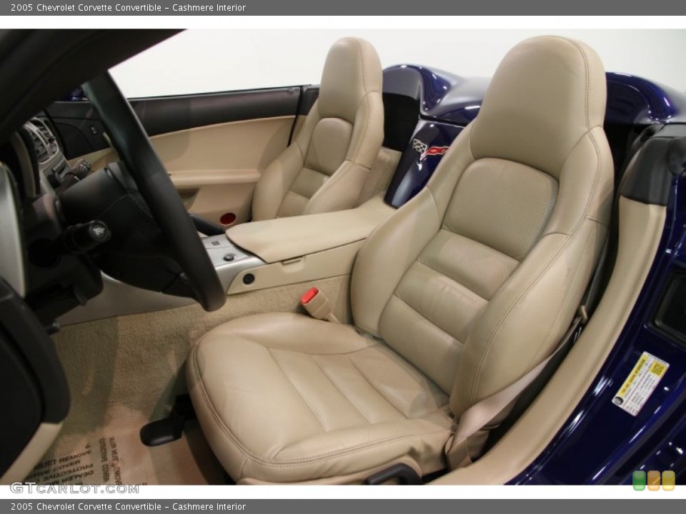Cashmere Interior Front Seat for the 2005 Chevrolet Corvette Convertible #88161788
