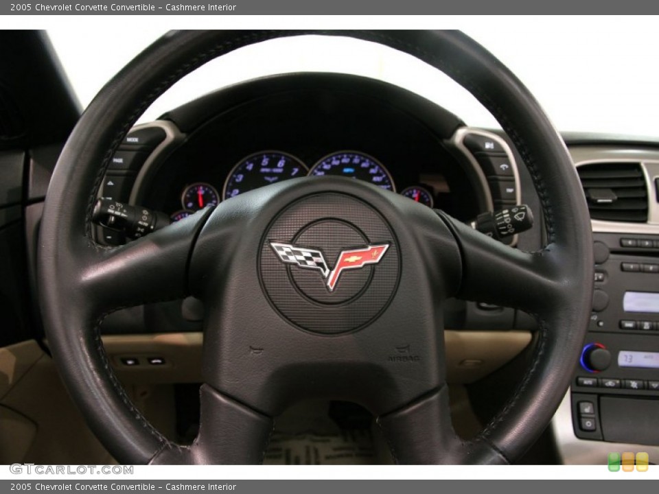 Cashmere Interior Steering Wheel for the 2005 Chevrolet Corvette Convertible #88161884