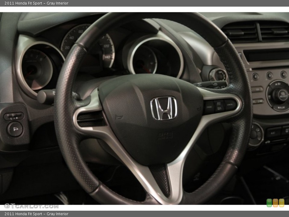 Gray Interior Steering Wheel for the 2011 Honda Fit Sport #88164986
