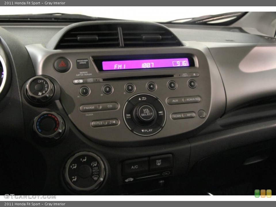 Gray Interior Controls for the 2011 Honda Fit Sport #88165031