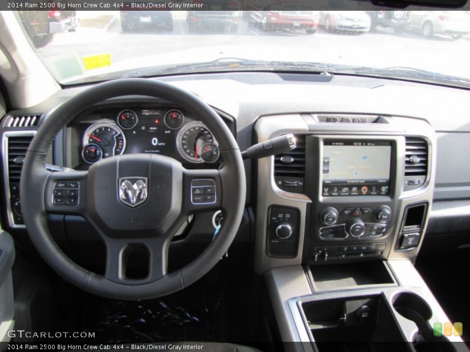 Black/Diesel Gray Interior Dashboard for the 2014 Ram 2500 Big Horn Crew Cab 4x4 #88167701