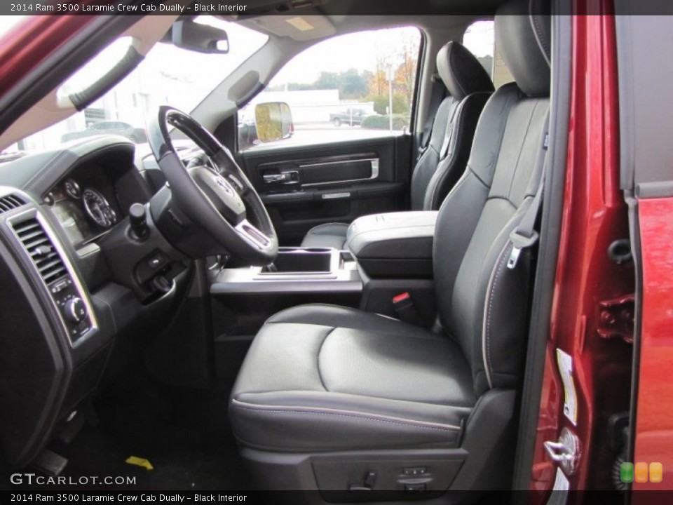 Black Interior Front Seat for the 2014 Ram 3500 Laramie Crew Cab Dually #88167941