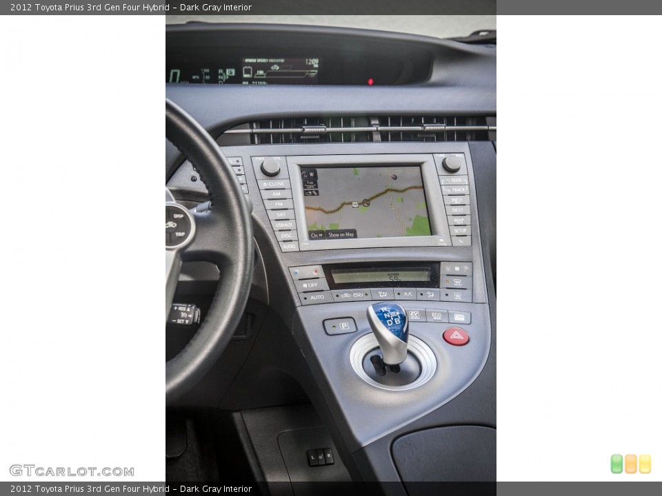 Dark Gray Interior Controls for the 2012 Toyota Prius 3rd Gen Four Hybrid #88168898