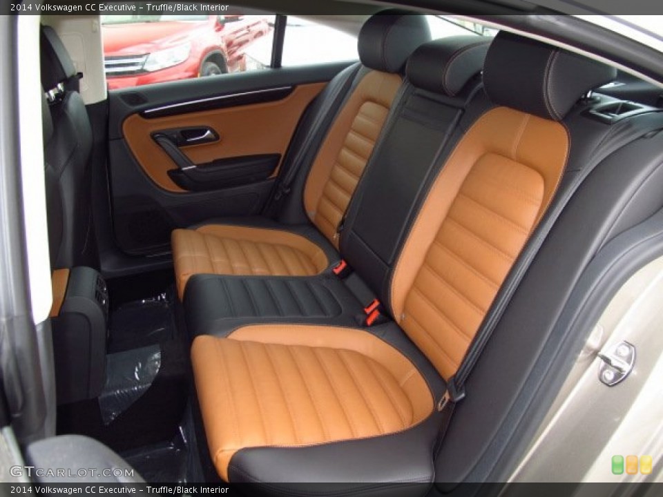 Truffle/Black Interior Rear Seat for the 2014 Volkswagen CC Executive #88177455