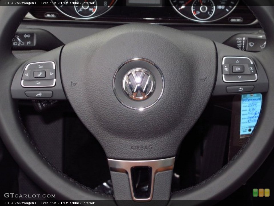 Truffle/Black Interior Steering Wheel for the 2014 Volkswagen CC Executive #88177568