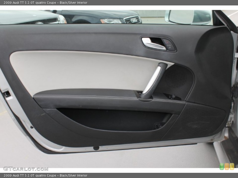 Black/Silver Interior Door Panel for the 2009 Audi TT S 2.0T quattro Coupe #88180772