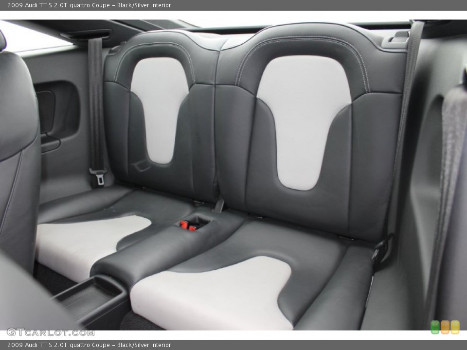 Black/Silver Interior Rear Seat for the 2009 Audi TT S 2.0T quattro Coupe #88180910