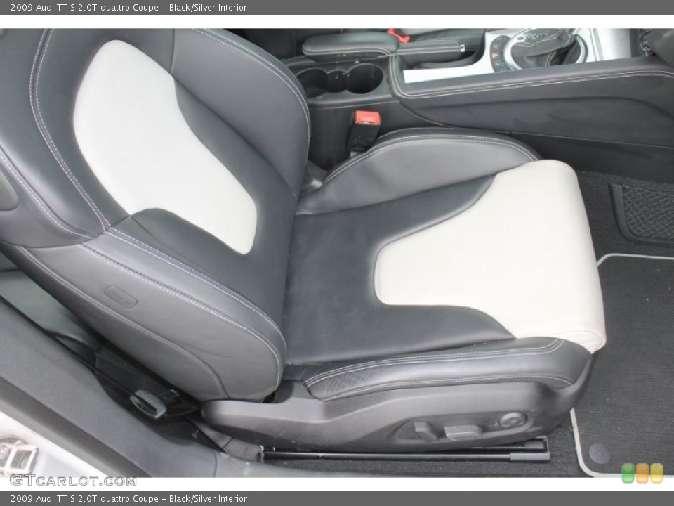 Black/Silver Interior Front Seat for the 2009 Audi TT S 2.0T quattro Coupe #88180955