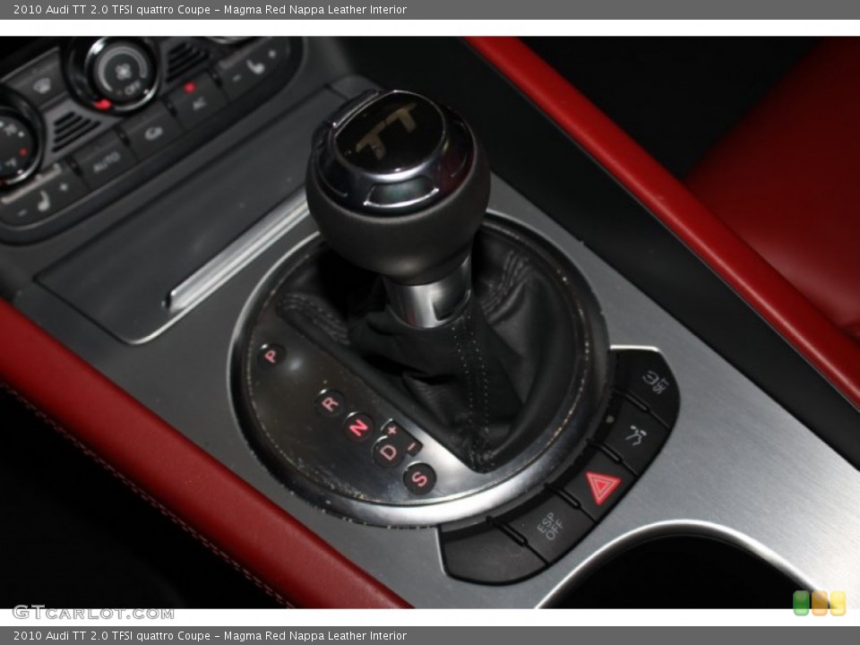 Magma Red Nappa Leather Interior Transmission for the 2010 Audi TT 2.0 TFSI quattro Coupe #88181423