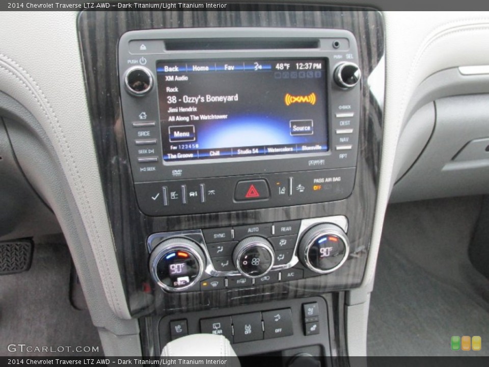 Dark Titanium/Light Titanium Interior Controls for the 2014 Chevrolet Traverse LTZ AWD #88183748