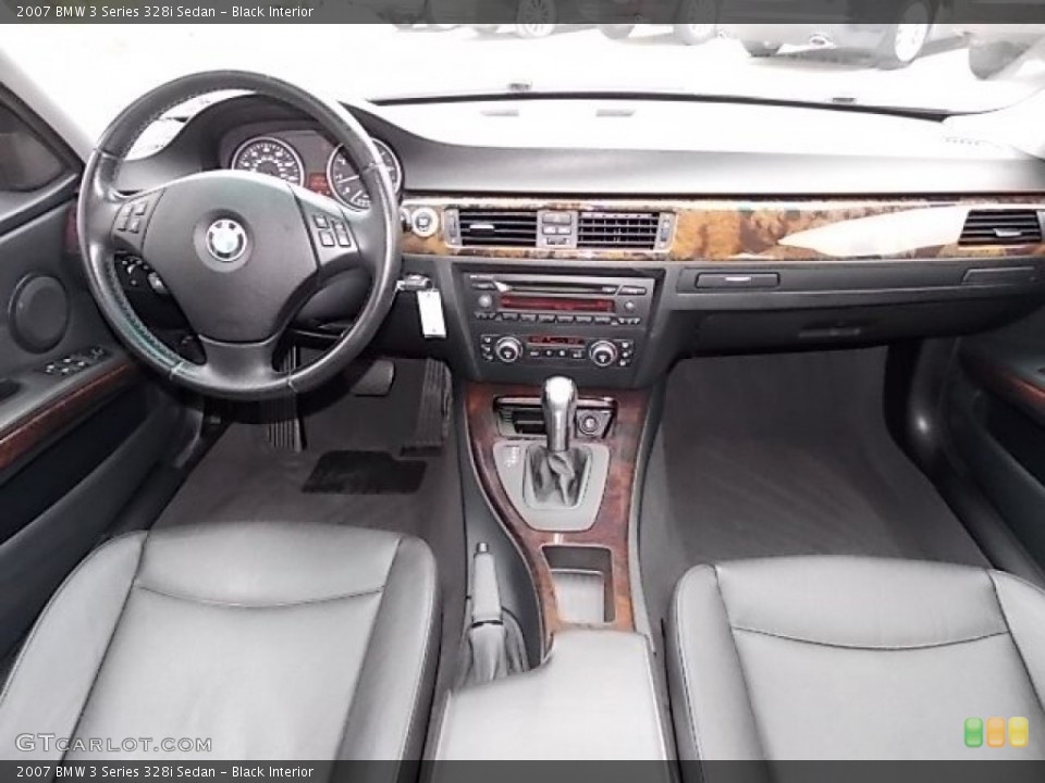 Black Interior Dashboard for the 2007 BMW 3 Series 328i Sedan #88193892