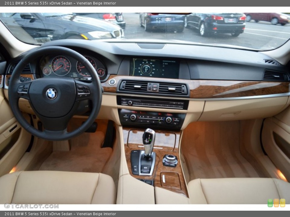 Venetian Beige Interior Dashboard for the 2011 BMW 5 Series 535i xDrive Sedan #88195152